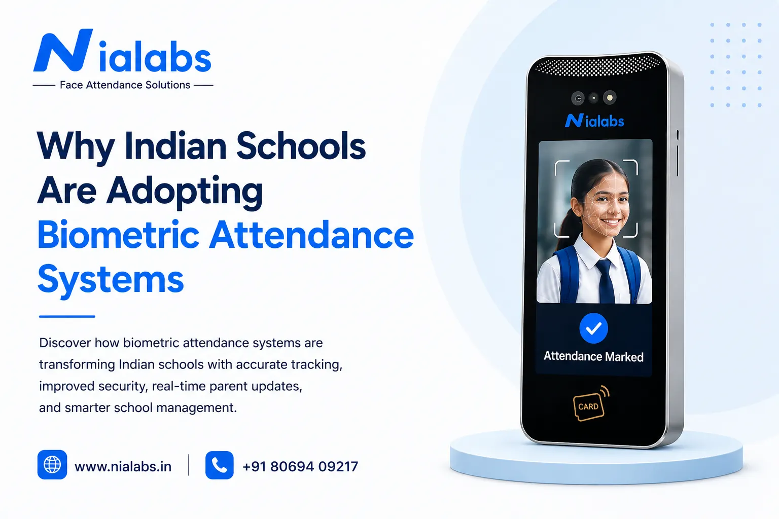 AI biometric attendance system for schools with face recognition technology